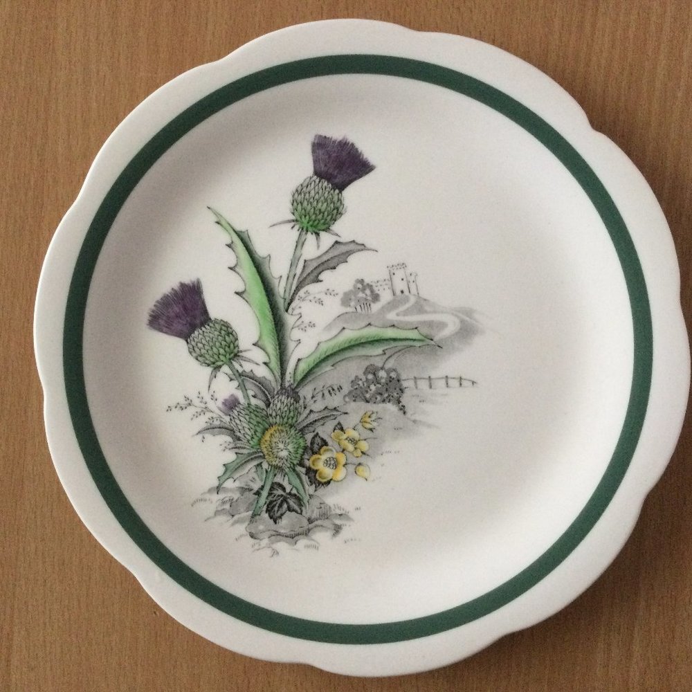 Vintage Crown Ducal Blink Bonnie AGR &Co hand engraved  hand painted underglaze
